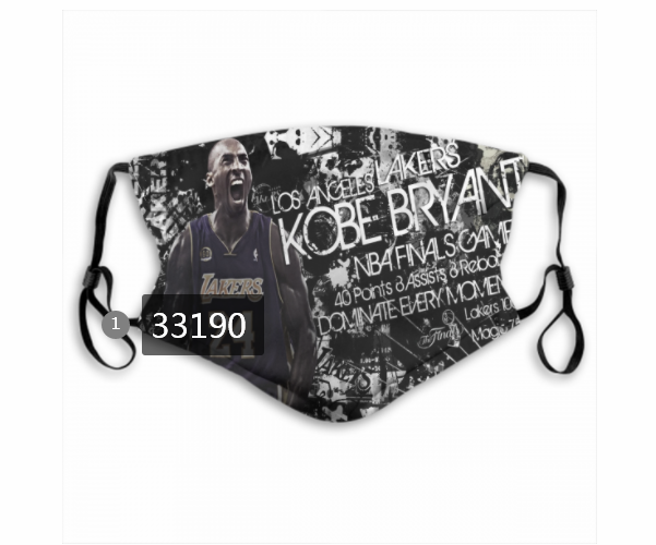 2021 NBA Los Angeles Lakers 24 kobe bryant 33190 Dust mask with filter